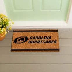 Evergreen Carolina Hurricanes Logo Turf Mat, Brown- 28 X 16 Inches Indoor Outdoor Doormat -Evergreen Store GUEST 8df59c8c 6bcb 41b0 95a0 c376a4a1d824