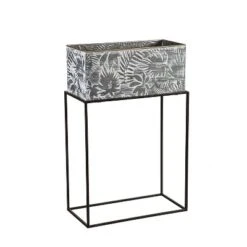 Evergreen Metallic Embossed Floral Planters, Set Of 2 -Evergreen Store GUEST 93c729c1 6402 4806 9c7c 2515e80534ff