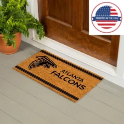 Evergreen Atlanta Falcons Logo Turf Mat, Brown- 28 X 16 Inches Indoor Outdoor Doormat -Evergreen Store GUEST 95377ce1 d5c2 4381 8640 ebff75f59491