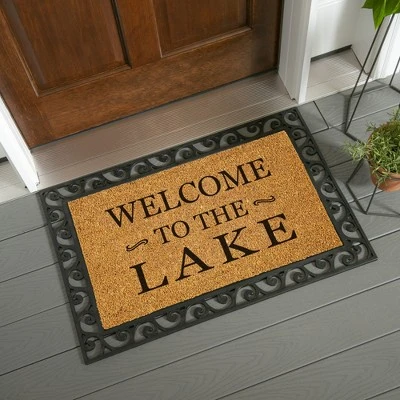 Evergreen 16 X 28 Inches Welcome To The Lake Door Mat | Non-Slip Rubber Backing | Dirt Catching Natural Coir | Indoor And Outdoor Home Decor 4 Evergreen 16 X 28 Inches Welcome To The Lake Door Mat | Non-Slip Rubber Backing | Dirt Catching Natural Coir | Indoor And Outdoor Home Decor - Image 2