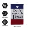 Evergreen Flag Garden Applique Don't Mess With Texas -Evergreen Store GUEST a0715e84 94e1 4600 9391 1cad82c65ec4