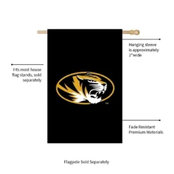 Evergreen NCAA University Of Missouri Applique House Flag 28 X 44 Inches Outdoor Decor For Homes And Gardens -Evergreen Store GUEST a0d1ea1b 80b3 4889 aa23 74fc9e2ea3dc