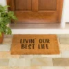 Evergreen Livin' Our Best Life Natural Coir Indoor Outdoor Doormat 1'4"x2'4" Brown 2 Evergreen Livin' Our Best Life Natural Coir Indoor Outdoor Doormat 1'4"x2'4" Brown -Evergreen Store GUEST a18e3f1d 881d 4e50 a2e7 84243f85de28