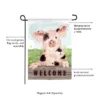 Evergreen Spotted Pig Garden Suede Flag