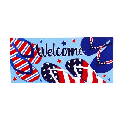 Evergreen Indoor Outdoor Doormat Bundle Set Of 5 - Frame And 4 Holiday Seasonal Inserts Valentine's Truck Easter 4th Of July And St. Patricks 6 Evergreen Indoor Outdoor Doormat Bundle Set Of 5 - Frame And 4 Holiday Seasonal Inserts Valentine's Truck Easter 4th Of July And St. Patricks - Image 4