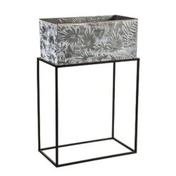 Evergreen Metallic Embossed Floral Planters, Set Of 2 -Evergreen Store GUEST ae7072f3 3248 460a a8cb 79937eeee4a1