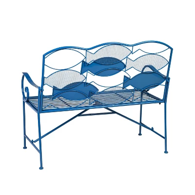 Evergreen Metal School Of Fish Garden Bench 4 Evergreen Metal School Of Fish Garden Bench - Image 2