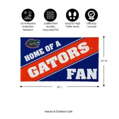 Evergreen University Of Florida Looped PVC Trapper Indoor Outdoor Doormat 1'4"x2'4" Multicolored -Evergreen Store GUEST b138533b 4f7a 4563 a33f 2559f2d76f28