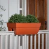 Evergreen 24" Railing Planter, Terra Cotta -Evergreen Store GUEST b28a9b0e 7cff 4f7b 8ee6 dac59d3c3adc