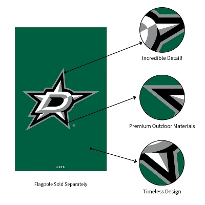 Evergreen NHL Dallas Stars Applique House Flag 28 X 44 Inches Outdoor Decor For Homes And Gardens 6 Evergreen NHL Dallas Stars Applique House Flag 28 X 44 Inches Outdoor Decor For Homes And Gardens - Image 4