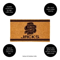Evergreen South Dakota State University Logo Turf Mat, Brown- 28 X 16 Inches Indoor Outdoor Doormat -Evergreen Store GUEST b7bbcbbb f87c 4858 b72e 60f4b75dd573