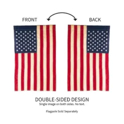 Evergreen Patriotic American Flag Tea Stained Garden Applique Flag 12.5 X 18 Inches Indoor Outdoor Decor -Evergreen Store GUEST ba2c17c6 2f37 426c 9318 efc0d07fb052