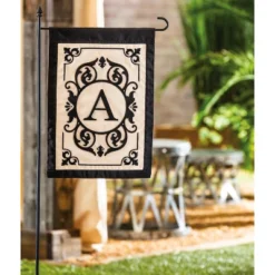 Evergreen Flag Cambridge Chic Letter A Monogram Applique Garden Flag - 12.5" Wide X 18" High 11 Evergreen Flag Cambridge Chic Letter A Monogram Applique Garden Flag - 12.5" Wide X 18" High -Evergreen Store GUEST bc8a52d9 7102 4af8 a7ee 1eba434b8a4d