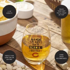 Evergreen Chicago Bears, 17oz Boxed Stemless Wine -Evergreen Store GUEST bc96db8b fbef 4375 8d23 8ded417a2b3a