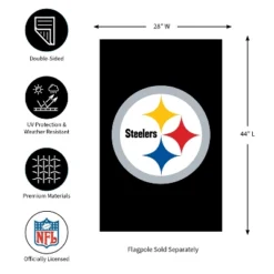 Evergreen NFL Pittsburgh Steelers Applique House Flag 28 X 44 Inches Outdoor Decor For Homes And Gardens 13 Evergreen NFL Pittsburgh Steelers Applique House Flag 28 X 44 Inches Outdoor Decor For Homes And Gardens -Evergreen Store GUEST bfbcffac f8d7 435b 84d1 0ef6b1431aad