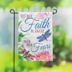Evergreen Faith Be Bigger Than Fear Garden Linen Flag- 12.5 X 18 Inches Outdoor Decor For Homes And Gardens -Evergreen Store GUEST c466b159 b77f 444d bb44 74693a19e3d3
