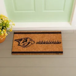 Evergreen Nashville Predators Logo Turf Mat, Brown- 28 X 16 Inches Indoor Outdoor Doormat -Evergreen Store GUEST c876f85a 44f6 4cd0 a202 110cbd3dedf0