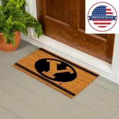 Evergreen Brigham Young University Logo Turf Mat, Brown- 28 X 16 Inches Indoor Outdoor Doormat -Evergreen Store GUEST c9596766 33e1 416c be9b 9e45538d1064