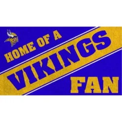 Evergreen Minnesota Vikings Looped PVC Trapper Indoor Outdoor Doormat 1'4"x2'4" Multicolored -Evergreen Store GUEST cdb40c5a 345d 4735 bee4 a3f77948c5a1