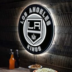 Evergreen Ultra-Thin Edgelight LED Wall Decor, Round, Los Angeles Kings- 23 X 23 Inches Made In USA -Evergreen Store GUEST ce7ddc88 8357 4022 b5aa 15330b4a99c5
