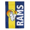 Evergreen LA Rams Rams, Embellish Garden Flag