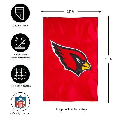 Evergreen NFL Arizona Cardinals Applique House Flag 28 X 44 Inches Outdoor Decor For Homes And Gardens 7 Evergreen NFL Arizona Cardinals Applique House Flag 28 X 44 Inches Outdoor Decor For Homes And Gardens - Image 5