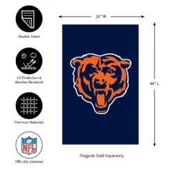 Evergreen NFL Chicago Bears Applique House Flag 28 X 44 Inches Outdoor Decor For Homes And Gardens -Evergreen Store GUEST d638f3cb 3f6f 4865 855b 10fbde9f53d1