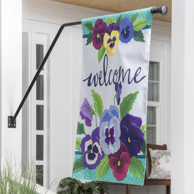 Evergreen Pansy Garden Burlap House Flag 28 X 44 Inches Outdoor Decor For Homes And Gardens 3 Evergreen Pansy Garden Burlap House Flag 28 X 44 Inches Outdoor Decor For Homes And Gardens