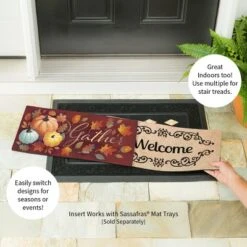Evergreen Crafted Harvest Sassafras Indoor Outdoor Switch Doormat 10"x1'10" Multicolored -Evergreen Store GUEST d966be7e fd3a 4dd5 9407 e3f919a7f7d1