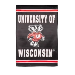 Evergreen Embossed Suede Flag, House Size, University Of Wisconsin-Madison -Evergreen Store GUEST d97e0090 c1fa 4768 9740 1a266ea5b23d