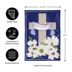 Evergreen Dogwood Blessings Garden Applique Flag 12.5 X 18 Inches Indoor Outdoor Decor -Evergreen Store GUEST d98b6426 9378 4910 b32c 1859d28acdc8