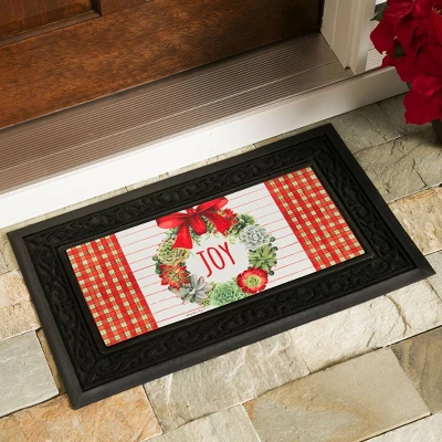 Evergreen Black Scroll Sassafras Floor Mat Indoor Outdoor Rubber Tray 18"x30" Fits Sassafras Inserts 10"x22" Black 4 Evergreen Black Scroll Sassafras Floor Mat Indoor Outdoor Rubber Tray 18"x30" Fits Sassafras Inserts 10"x22" Black - Image 2