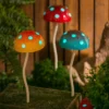 Evergreen 12.5"H Glow In The Dark Mushroom Plant Pick, Yellow Garden And Yard Decor -Evergreen Store GUEST df07d035 80a2 437b b5dc 5264b4cfccdd