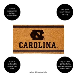Evergreen University Of North Carolina Logo Turf Mat, Brown- 28 X 16 Inches Indoor Outdoor Doormat -Evergreen Store GUEST e2c6f686 e7ef 4360 ad35 157f9ca0d493