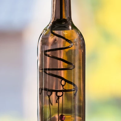 Evergreen 29"H Wind Chime, Orange Bottle- Fade And Weather Resistant Outdoor Decor For Homes, Yards And Gardens 4 Evergreen 29"H Wind Chime, Orange Bottle- Fade And Weather Resistant Outdoor Decor For Homes, Yards And Gardens - Image 2