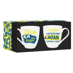 Evergreen Los Angeles Rams, Ceramic Cup O'Java 17oz Gift Set -Evergreen Store GUEST e51b91e1 1646 4040 9784 d3a7604b14d2