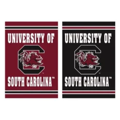 Evergreen Embossed Suede Flag, House Size, University Of South Carolina