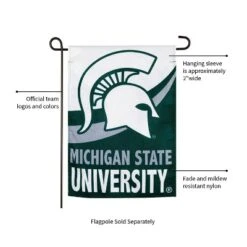 Evergreen Flag, DS New Burlap, Garden, Michigan State University -Evergreen Store GUEST eb430aa8 d43b 4513 b4a4 d22161364361
