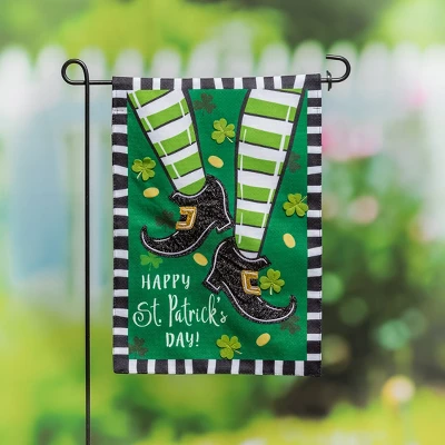 Evergreen Dancing St. Patrick's Day Garden Burlap Flag 12.5 X 18 Inches Indoor Outdoor Decor 3 Evergreen Dancing St. Patrick's Day Garden Burlap Flag 12.5 X 18 Inches Indoor Outdoor Decor