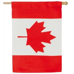 Evergreen Canada Suede House Flag 28 X 44 Inches Outdoor Decor For Homes And Gardens