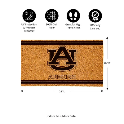 Evergreen Auburn University Logo Turf Mat, Brown- 28 X 16 Inches Indoor Outdoor Doormat 4 Evergreen Auburn University Logo Turf Mat, Brown- 28 X 16 Inches Indoor Outdoor Doormat - Image 2