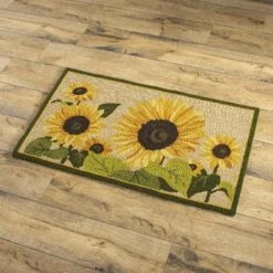Evergreen Indoor/Outdoor Sunflower Hooked Polypropylene Accent Rug - 24 X 42 6 Evergreen Indoor/Outdoor Sunflower Hooked Polypropylene Accent Rug - 24 X 42 -Evergreen Store GUEST fa4fe331 6672 4dfb 9fda fc218d6c61c1