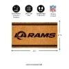 Evergreen Los Angeles Rams Logo Turf Mat, Brown- 28 X 16 Inches Indoor Outdoor Doormat -Evergreen Store GUEST fc34c13c 9d33 4a1a 9923 01f2b51ead18