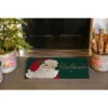 Evergreen Santa Believe Indoor Outdoor Natural Coir Doormat 1'4"x2'4" Green -Evergreen Store GUEST fe2989ca fa2f 405b aa88 a9a09107b33e